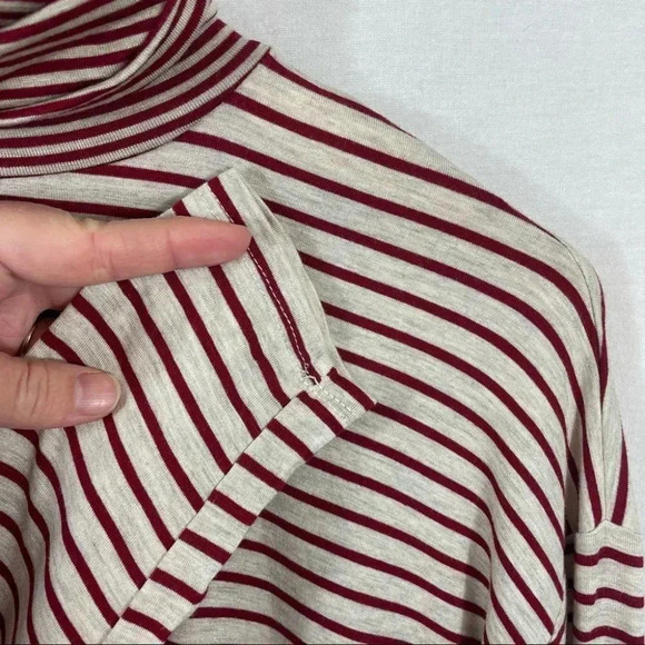 Project Social  T PST Mixed Stripe Turtleneck Top Size M - Picture 6 of 9